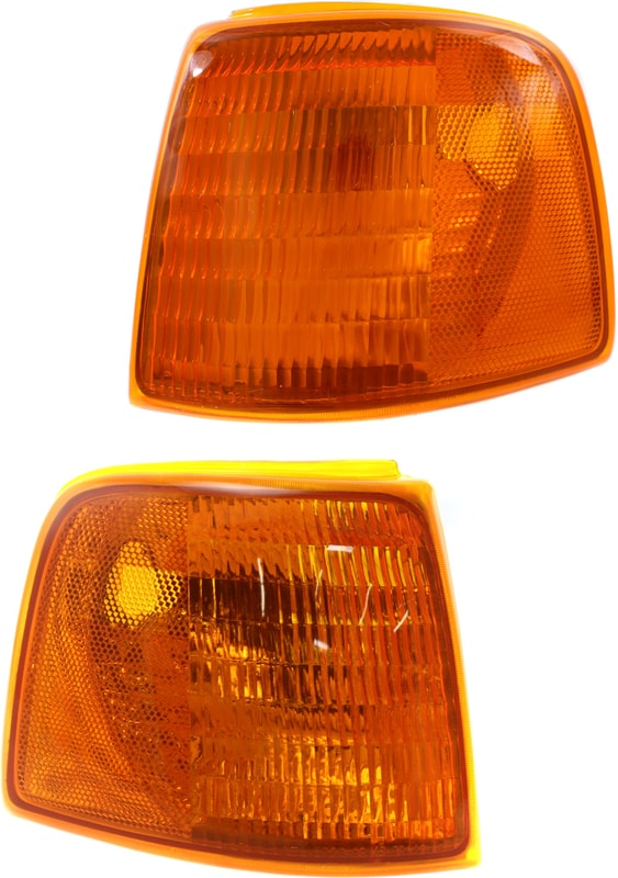 Corner Light Pair/Set for Ford Ranger 1993-1997, Right (Passenger) and Left (Driver) Pair/Set of 2, Lens and Housing Replacement