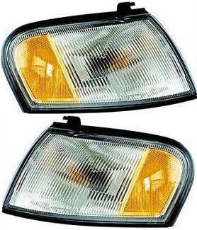 Corner Light Assembly for Nissan Sentra 1995-1999, Includes Right (Passenger) and Left (Driver) Park Light, Replacement Pair/Set