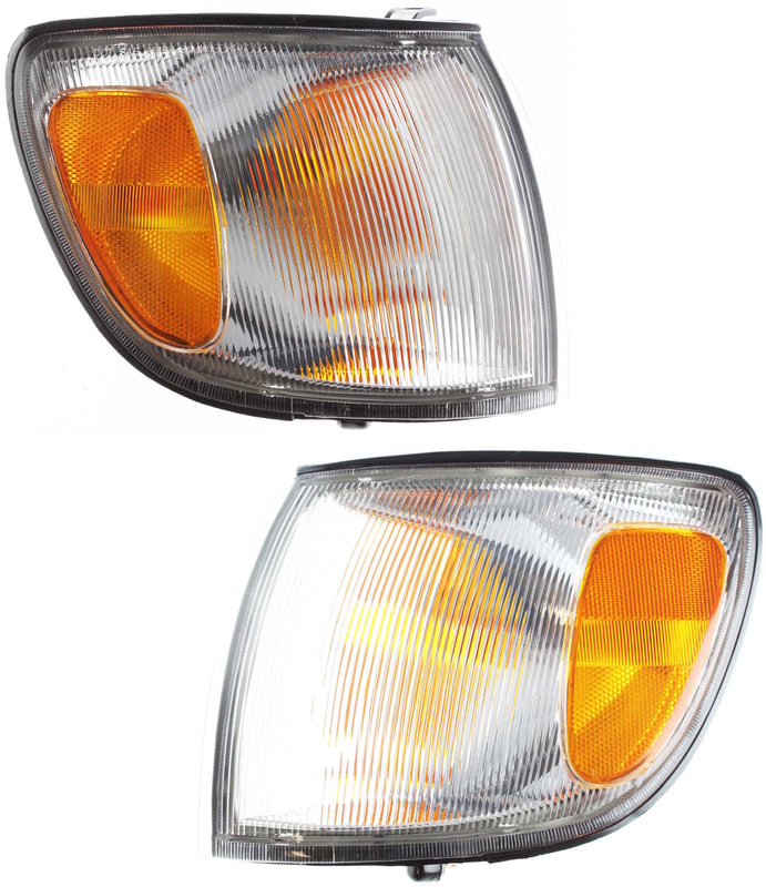 Corner Light Assembly for Toyota Sienna 1998-, Pair/Set of 2, Right (Passenger) and Left (Driver), Replacement