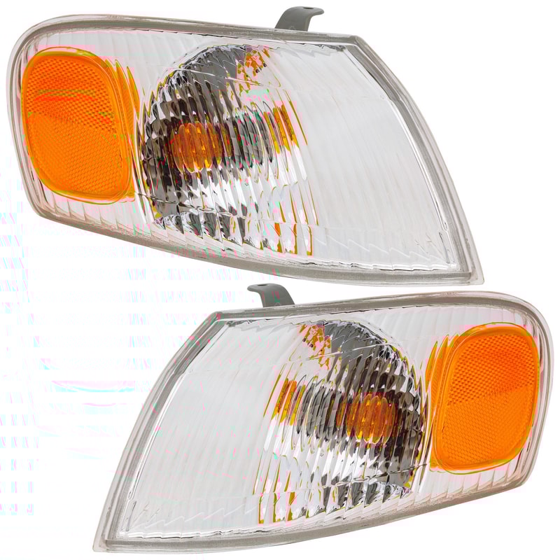 Corner Light Assembly for Toyota Corolla 1998 - Pair/Set of 2, Right (Passenger) and Left (Driver), Replacement