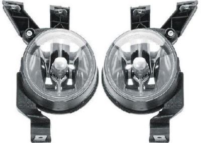 Front Fog Light Assembly Pair/Set for 1998-2000 Volkswagen Beetle, Right (Passenger) and Left (Driver) Sides, Replacement