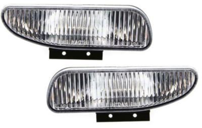 Front Fog Light Pair/Set for Ford Mustang 1994-1998, Right (Passenger) and Left (Driver), Lens and Housing, Excluding Cobra Model, Replacement