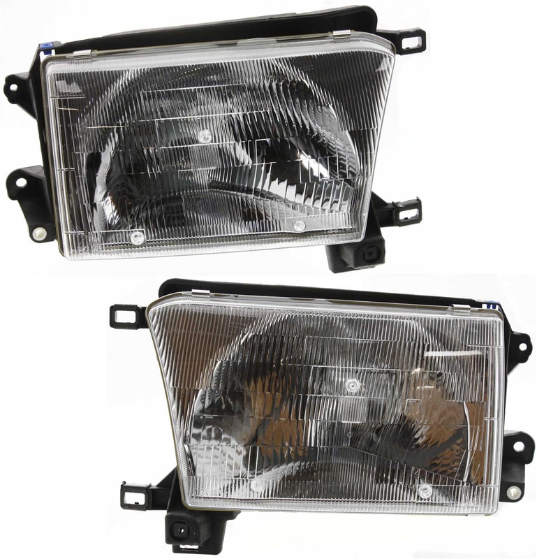 Headlight Assembly for Toyota 4Runner 1996-1998, Right (Passenger) and Left (Driver), Halogen Pair/Set Replacement