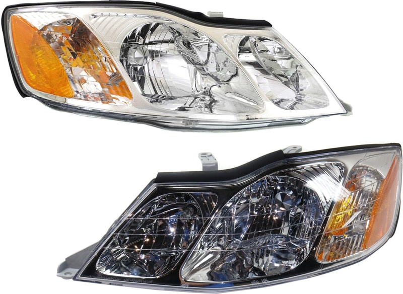 Headlight Assembly for Toyota Avalon 2000-2004, Halogen, Right (Passenger) and Left (Driver) Replacement Pair/Set