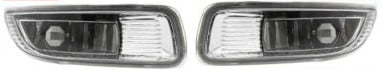 Front Fog Light Assembly Pair/Set for 2003-2004 Toyota Corolla S/CE/LE Models, Right (Passenger) and Left (Driver), Replacement