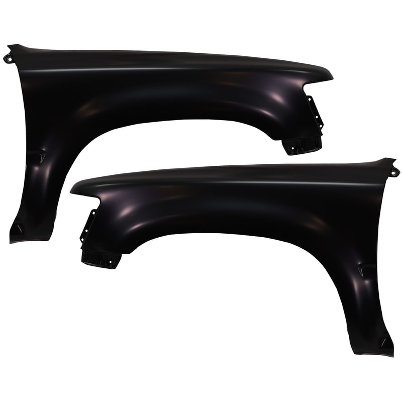 Front Fender Pair/Set for Toyota Pickup 1989-1995, Right (Passenger) and Left (Driver), Primed (Ready to Paint) Replacement