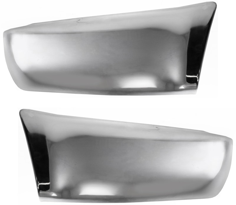Chrome Rear Bumper End Pair/Set for Toyota 4Runner 1990-1995, Includes Right (Passenger) and Left (Driver) End Caps, Replacement