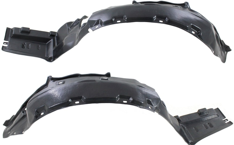 Front Fender Liner Pair/Set for CL 1997-1999, Right (Passenger) and Left (Driver) Side Replacement