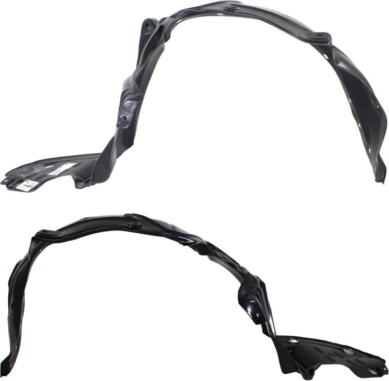 Front Fender Liner Pair/Set for 2002-2003 Acura TL, Right (Passenger) and Left (Driver) Replacement
