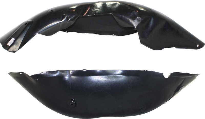 Front Fender Liner Pair/Set for Chevrolet Silverado 1500 (2007-2013), Right (Passenger) and Left (Driver) Sides Replacement
