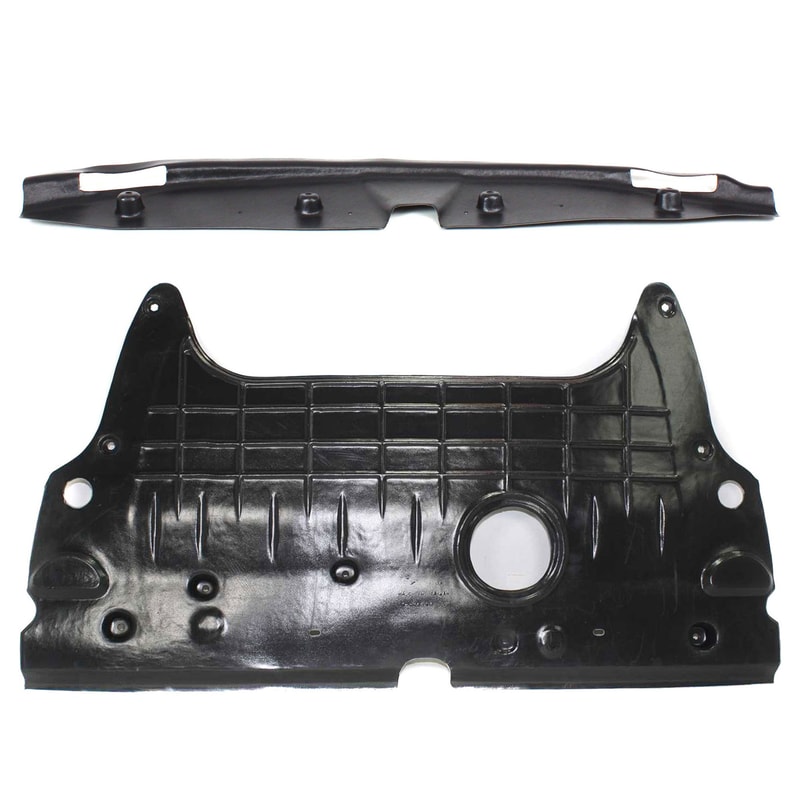 Engine Splash Shield Set for 2006-2007 Hyundai Sonata, Front and Rear Under Cover, Compatible with 2.4L/3.3L Engine, Replacement