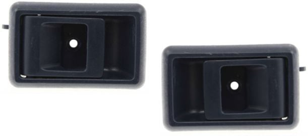 Blue Front Interior Door Handle Pair/Set for 1989-1992 Chevrolet Prizm, 1995-2000 Toyota Tacoma Pickup, Right (Passenger) and Left (Driver), Replacement