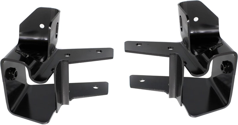 Front Bumper Bracket Pair/Set for CADILLAC SILVERADO 2003-2006, Right (Passenger) and Left (Driver), Impact Bar, Bolt-On/Welded, Includes 2007 Classic, Replacement