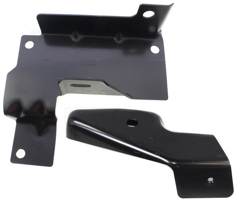 Front Bumper Bracket Pair/Set for Chevrolet Avalanche 2002-2006/Silverado 2003-2007, Inner and Outer Right (Passenger) and Left (Driver) Replacement