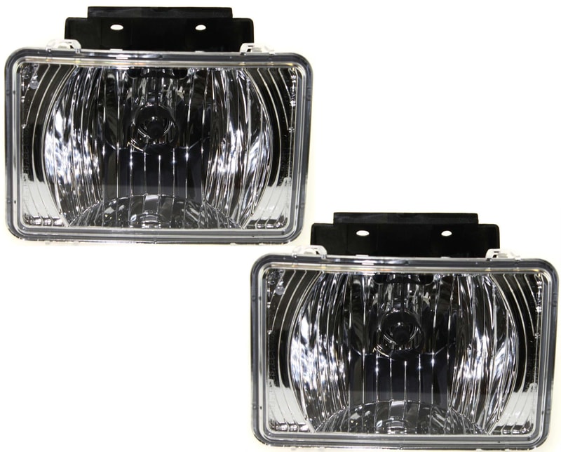 Front Fog Light Assembly Pair/Set for Chevrolet Canyon/Colorado 2004-2012, Right (Passenger) and Left (Driver), Replacement
