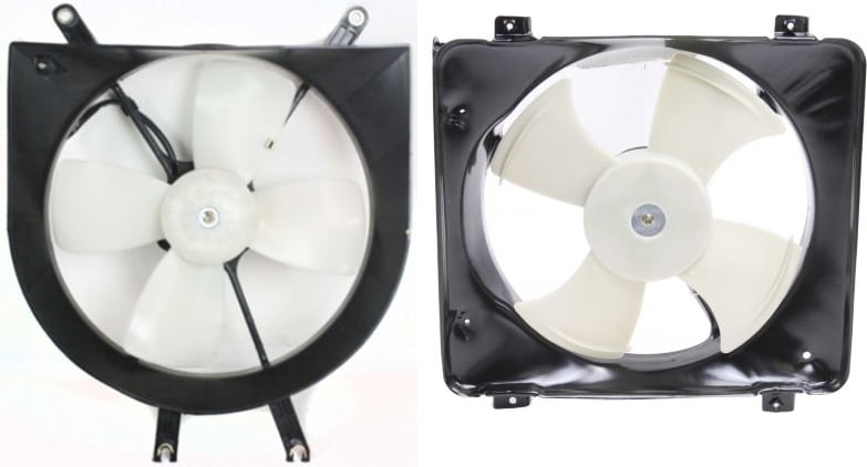 Cooling Fan Assembly Pair/Set for 1997-1998 Honda EL, Right (Passenger) and Left (Driver) Replacement