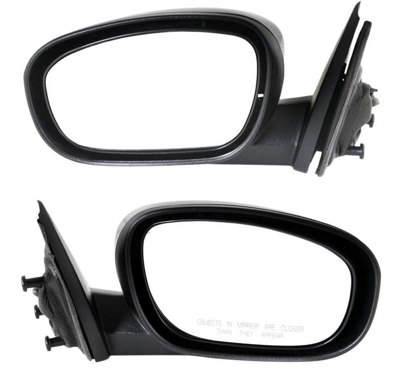 Power Non-Folding Heated Paintable Mirror Pair/Set for Dodge Charger (2006-2010), Chrysler 300 (2005-2010) - Right (Passenger) and Left (Driver) Side Replacement