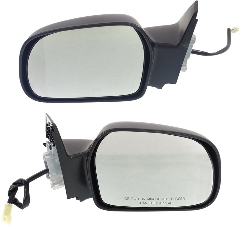 Power Mirror Pair/Set for Suzuki Grand Vitara 1999-2005, Chevrolet Tracker 1999-2004, Right (Passenger) and Left (Driver), Non-Folding, Non-Heated, Paintable Replacement