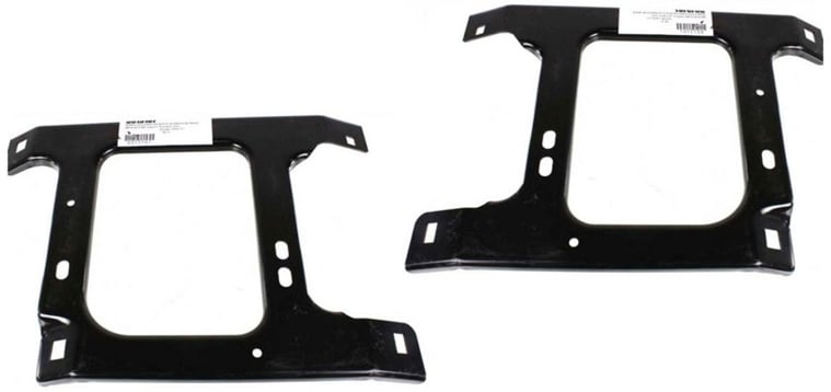Front Bumper Bracket Support Pair/Set for 2002-2009 Full Size Dodge Pickup, Right (Passenger) and Left (Driver) Side, Replacement