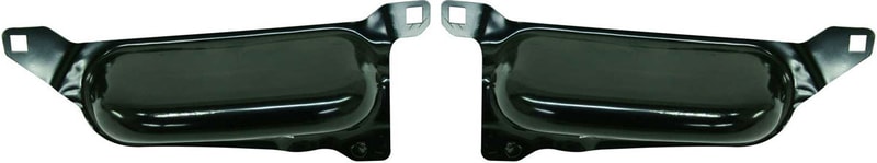 Front Bumper Bracket Pair/Set for Dodge Full Size Pickup 2006-2008 - Lower, with Chrome, Right (Passenger) and Left (Driver), Replacement