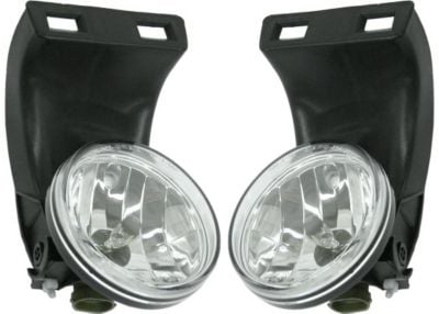 Front Fog Light Pair/Set for 1999-2002 Dodge Full Size Pickup, Right (Passenger) and Left (Driver) Assembly, without Sport Package, All Cab Type Replacement