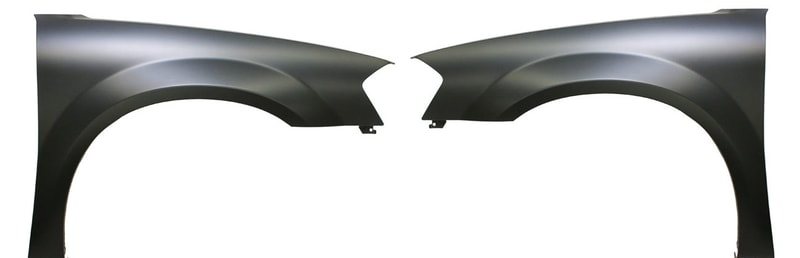 Front Fender Pair/Set for 2008-2010 Dodge Avenger, Right (Passenger) and Left (Driver), Primed (Ready to Paint) Replacement