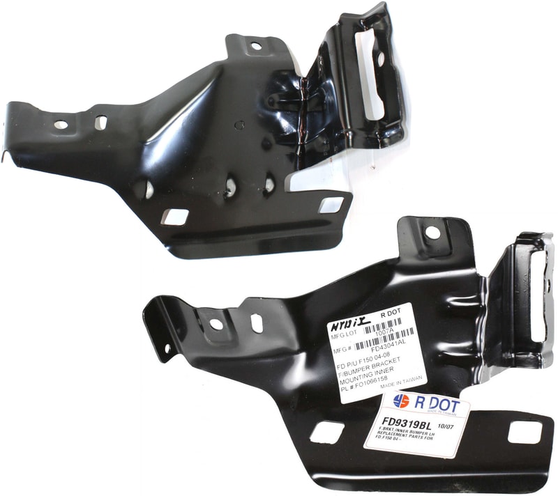 Front Bumper Inner Bracket Pair/Set for Ford F-150 (2004-2008) Consisting of Right (Passenger) and Left (Driver) Bracket Replacement