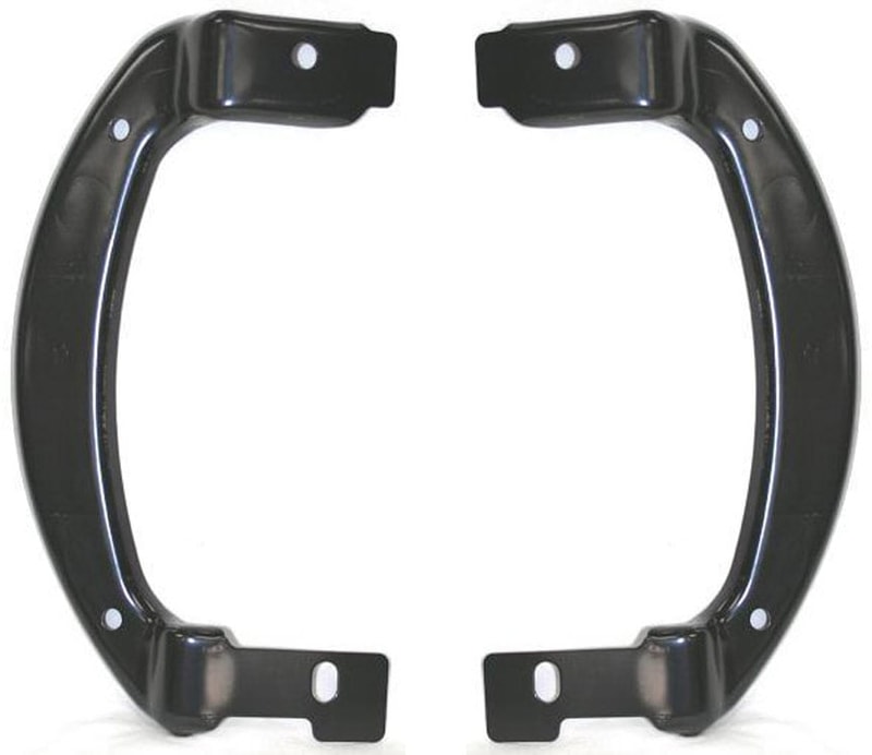Front Bumper Bracket Pair/Set for Ford F-150 2004-2006, Right (Passenger) and Left (Driver) Outer Bracket, Replacement