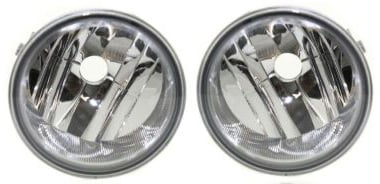 Front Fog Light Pair/Set for Ford F-150 (2006-2010)/Mark LT (2006-2008), Includes Right (Passenger) and Left (Driver) Lens and Housing Replacement
