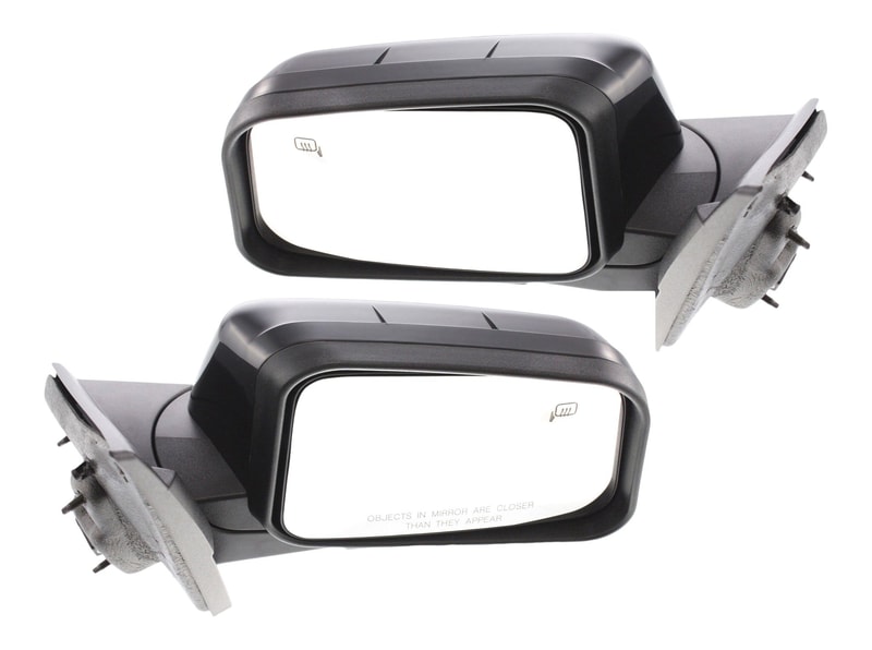 Power Mirror Pair/Set for 2007 Edge, Right (Passenger) and Left (Driver), Manual Folding, Non-Heated, Paintable, with Memory, without Auto Dimming, BSD, and Signal Light, Replacement