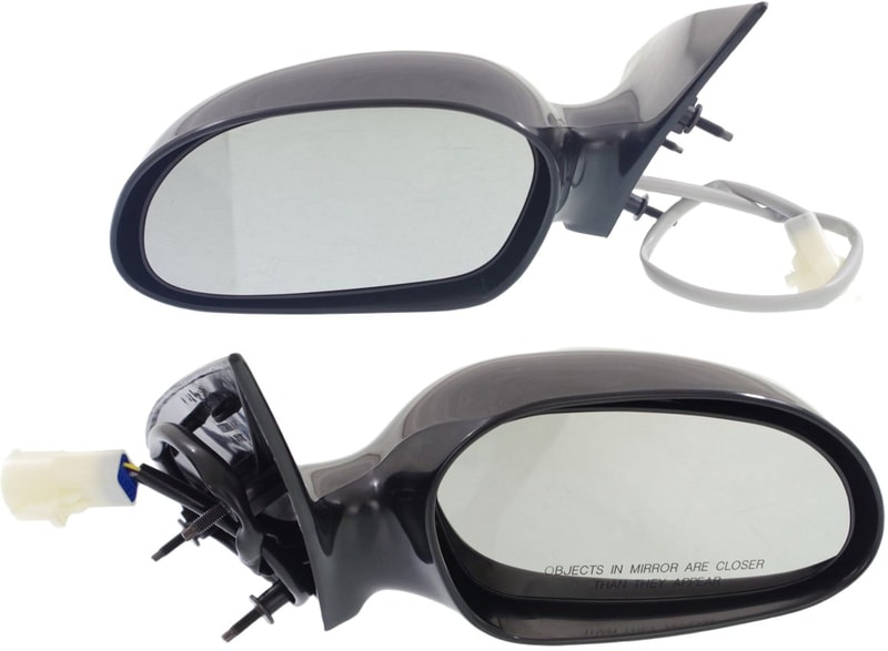 Power Mirror Pair/Set for 1996-1999 Ford Taurus/Sable, Right (Passenger) and Left (Driver), Non-Folding, Non-Heated, Paintable Replacement