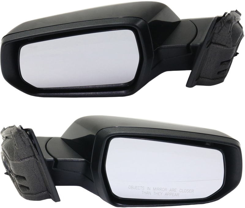 Mirror Pair/Set for Chevrolet Malibu 2016-2020, Right (Passenger) and Left (Driver), Power, Manual Folding, Heated, Paintable, with Memory and Signal Light, Without Lane Change Assist, Premier Model Replacement