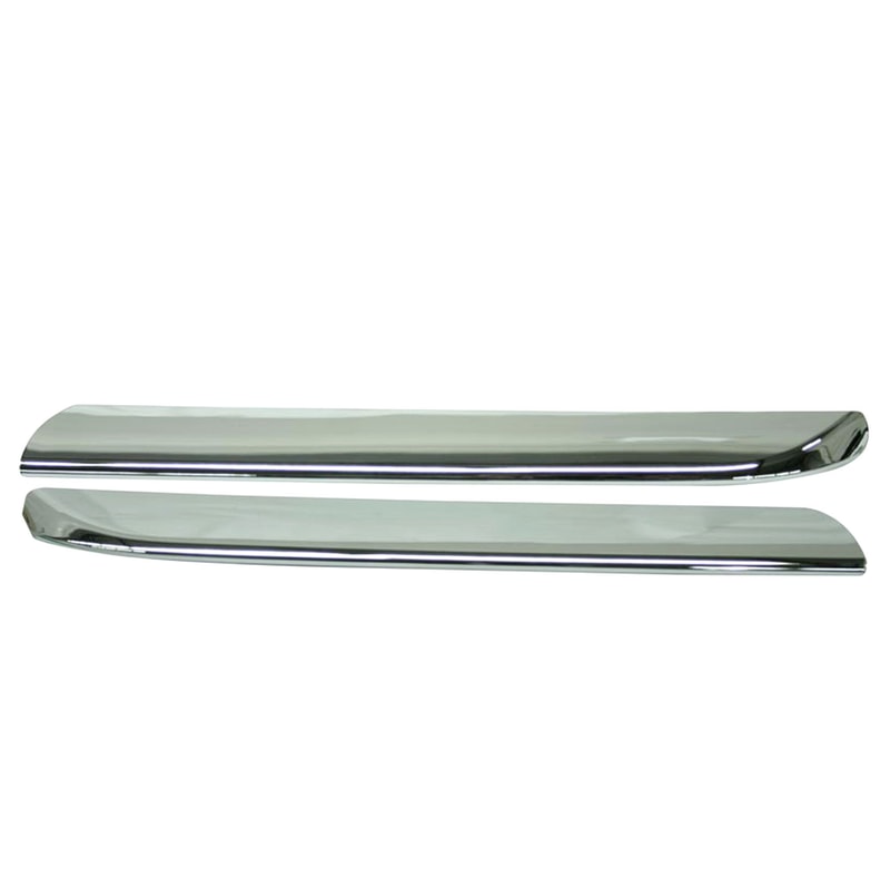 Grille Molding Pair/Set for 2005-2006 Honda CR-V, Right (Passenger) and Left (Driver), Upper, Chrome, Japan Built, Replacement