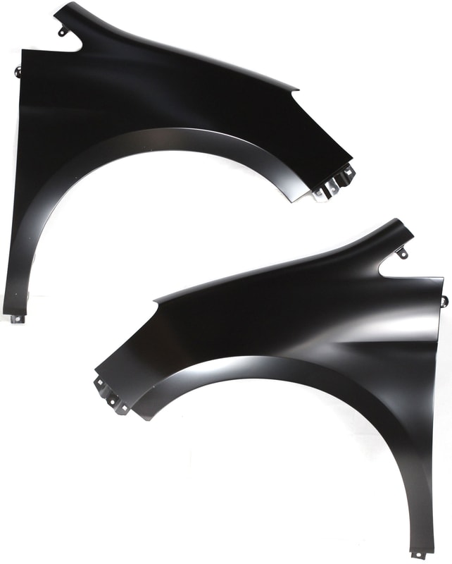 Front Fender Pair/Set for 2005-2010 Honda Odyssey, Right (Passenger) and Left (Driver), Primed (Ready to Paint), Replacement