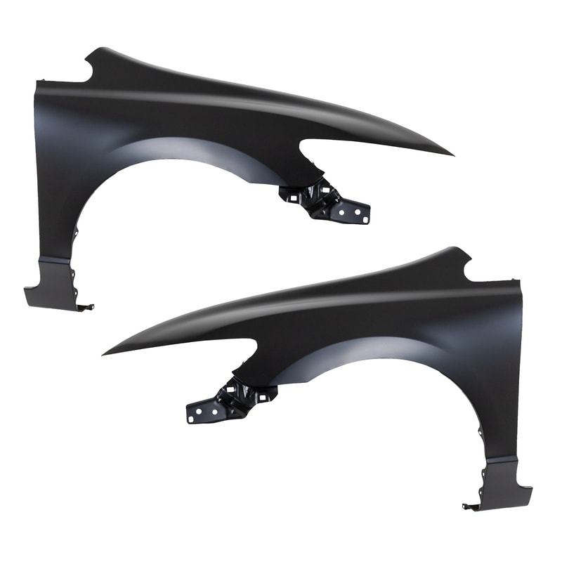 Front Fender Pair/Set for Honda Civic Sedan 2006-2011, Primed (Ready to Paint), Right (Passenger) and Left (Driver), Excluding MUGEN Si, Replacement
