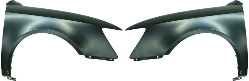 Front Fender Pair/Set for Hyundai Sonata 2006-2010, Right (Passenger) and Left (Driver), Primed (Ready to Paint), Steel, Replacement