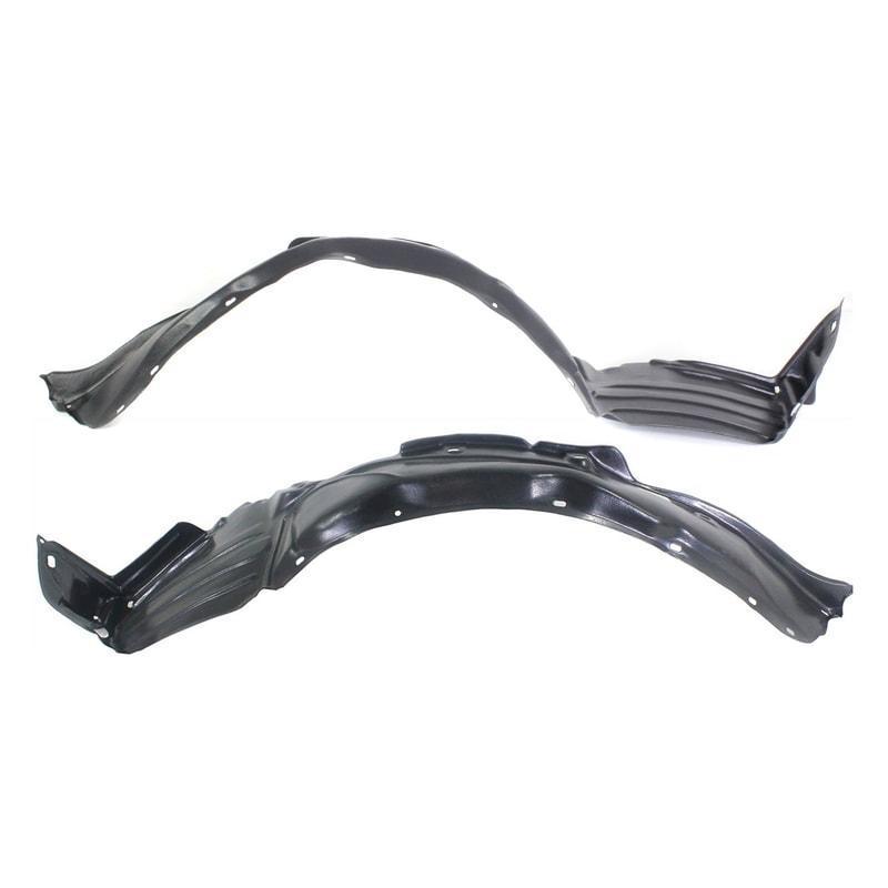 Front Fender Liner Pair/Set for 2002-2005 Honda Civic Hatchback, Right (Passenger) and Left (Driver) Side Replacement