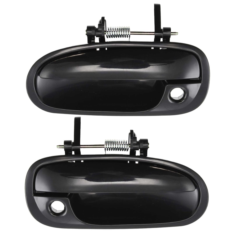 Front Exterior Door Handle Pair/Set for 1996-2000 Honda Civic, Right (Passenger) and Left (Driver) Replacement