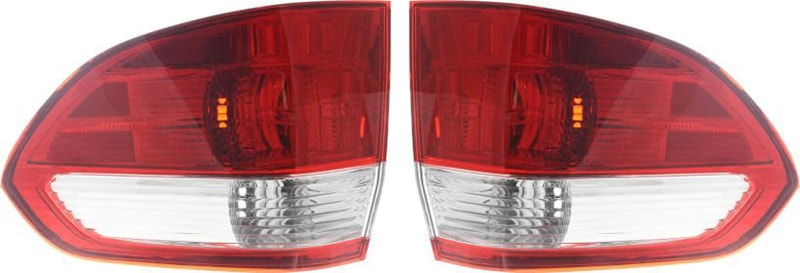 Outer Tail Light Lens and Housing Pair/Set for 2005-2007 Honda Odyssey, Right (Passenger) and Left (Driver) Replacement