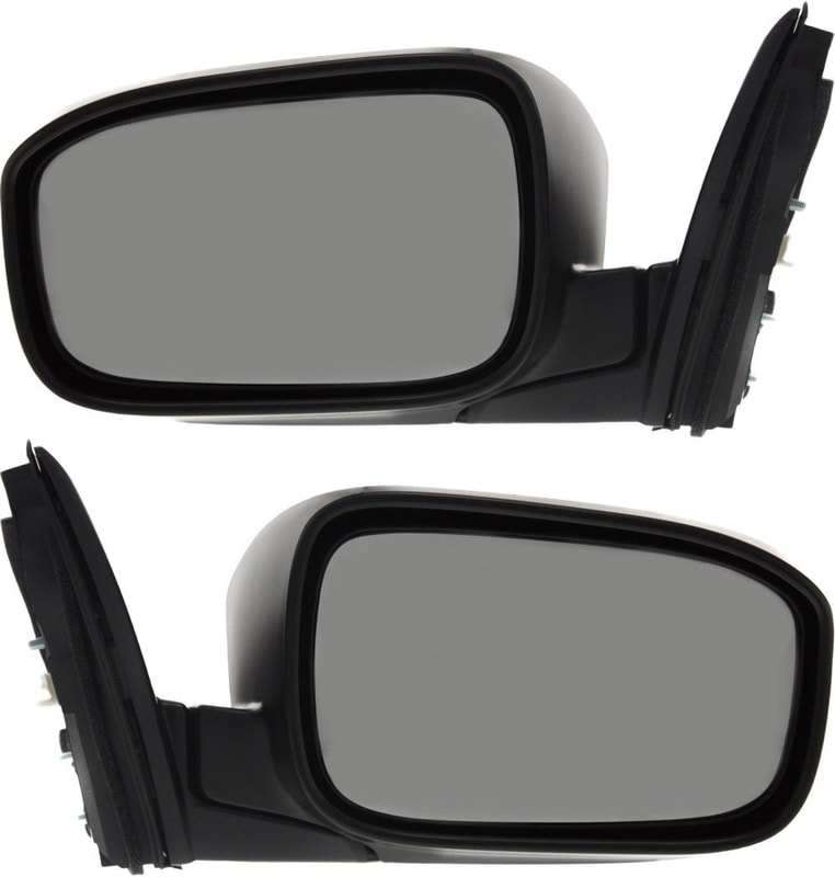 Mirror Pair/Set for Honda Accord 2003-2007, Right (Passenger) and Left (Driver), Power Adjustment, Manual Folding, Heated, Paintable, Without Auto Dimming, Blind Spot Detection, Memory Function, Signal Light, Suitable for Japan/USA Built Vehicle, Replacement