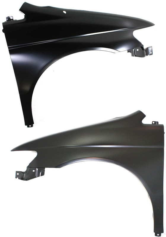 Front Fender Pair/Set for HONDA ODYSSEY 1999-2004, Right (Passenger) and Left (Driver), Primed (Ready to Paint) Replacement