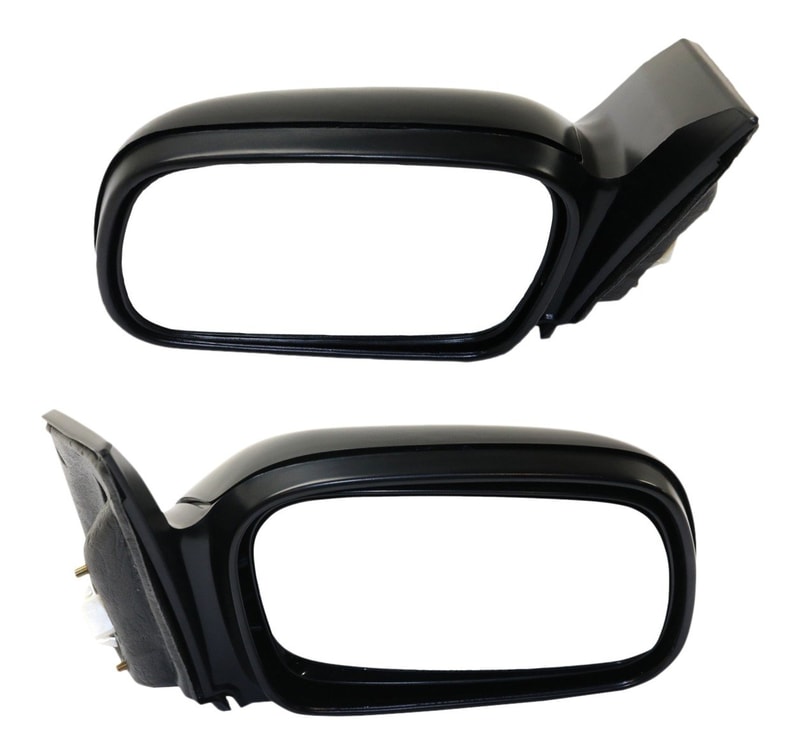 Power Mirror Pair/Set for 2006-2011 Honda Civic Coupe with Right (Passenger) and Left (Driver) Non-Folding, Heated, Textured Features, w/o Auto Dimming, Blind Spot Detection, Memory, Signal Light Replacement