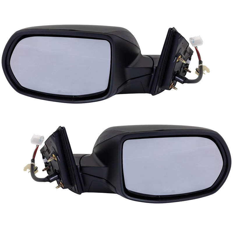 Power Mirror Pair/Set for Honda CR-V 2017-2021, Right (Passenger) and Left (Driver), Manual Folding, Heated, Paintable, Without Auto Dimming, Blind Spot Detection, Memory, with Signal Light, Replacement