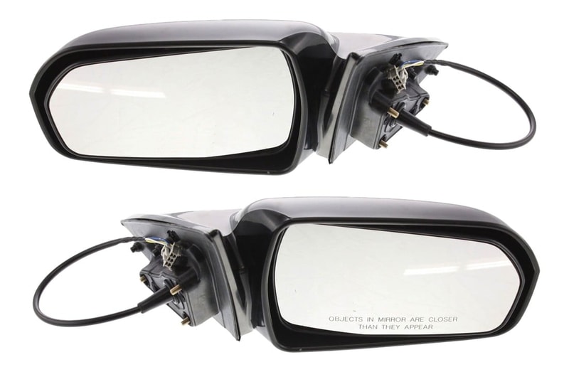 Power Mirror Pair/Set for Honda Accord 1998-2002, Right (Passenger) & Left (Driver), Non-Folding, Non-Heated, Paintable, w/o Auto Dimming, Blind Spot Detection, Memory, Signal Light Replacement