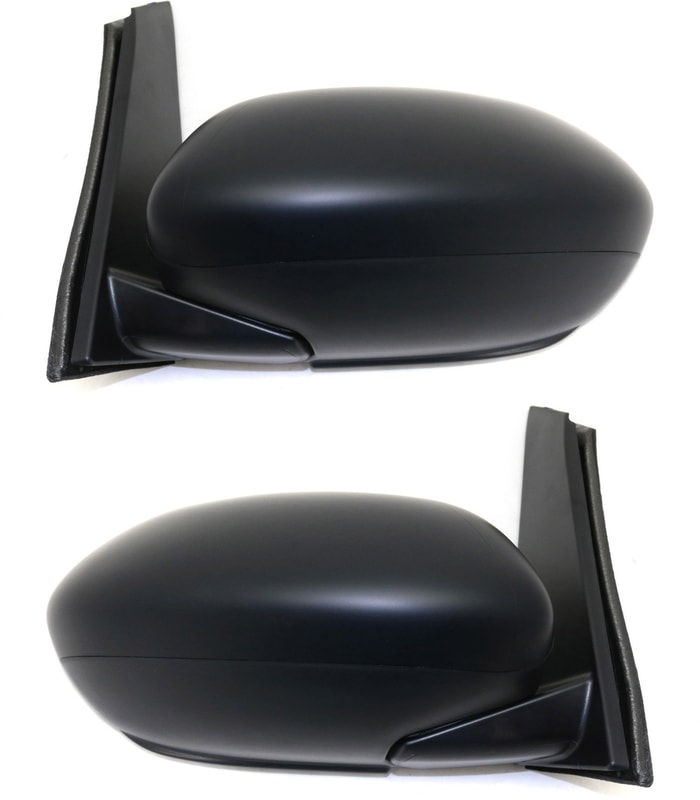 Power Mirror Pair/Set for Honda Odyssey 2014-2017, Right (Passenger) and Left (Driver) Sides, Manual Folding, Heated, EX/EX-L Models, Paintable Replacement