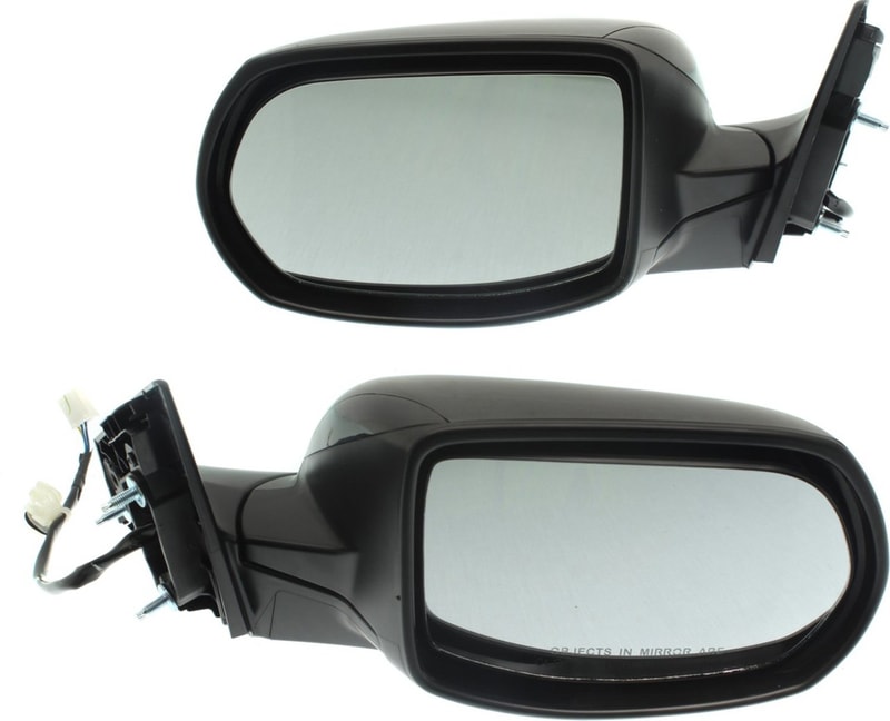 Mirror Pair/Set for Honda CR-V 2017-2022, Right (Passenger) and Left (Driver), Power, Manual Folding, Non-Heated, Paintable, without Auto Dimming, Blind Spot Detection, Memory, and Signal Light, LX/Hybrid LX Models Replacement