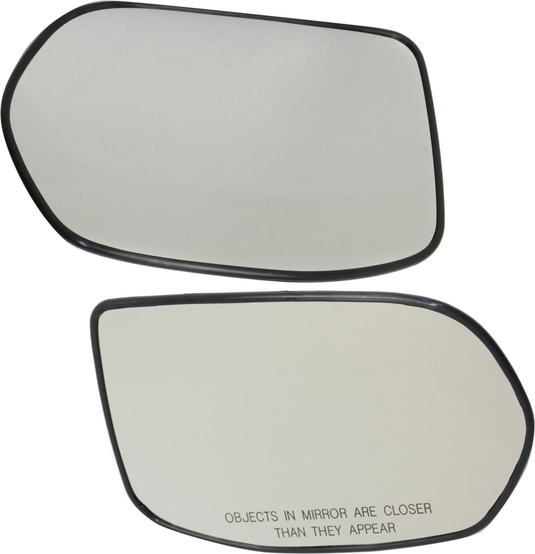 Mirror Glass Pair/Set for 2007-2011 Honda CR-V, Right (Passenger) and Left (Driver), Non-Heated, with Backing Plate, Replacement