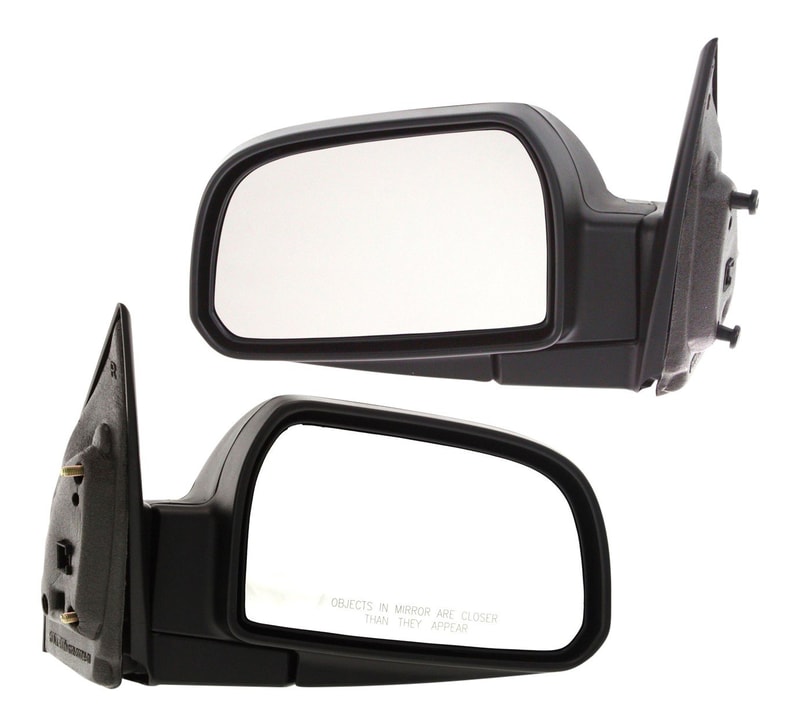 Power Heated Mirror Pair/Set for Hyundai Tucson 2005-2009, Right (Passenger) and Left (Driver), Manual Folding, Textured Replacement