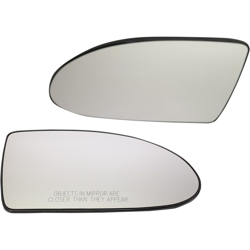 Heated Mirror Glass Replacement Pair/Set for Hyundai Accent 2006-2009 Hatchback, 2007-2009 with Right (Passenger) and Left (Driver) Backing Plate