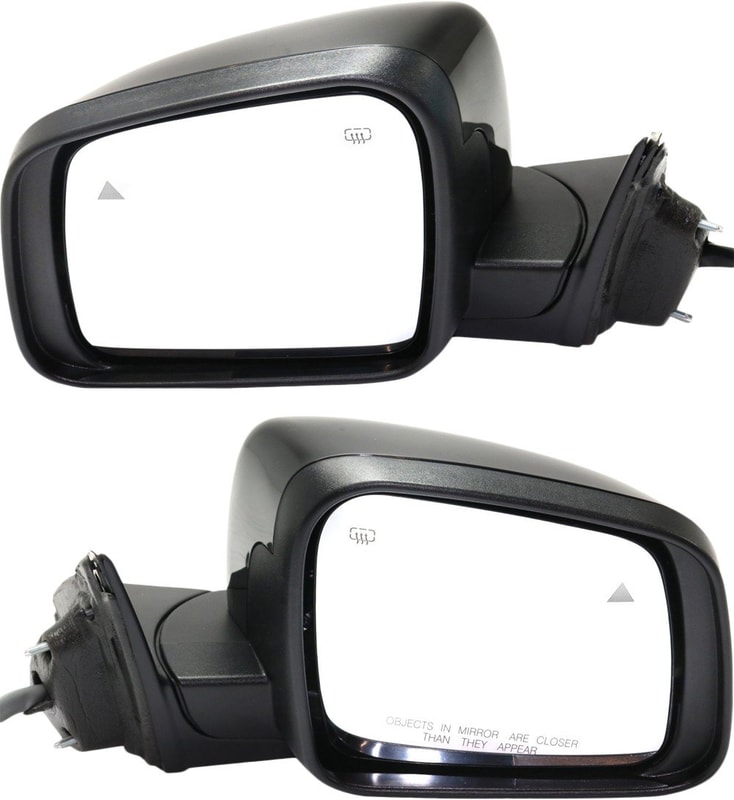 Power Folding Heated Paintable Mirror Pair/Set for Jeep Grand Cherokee 2014-2021, Right (Passenger) and Left (Driver), with Blind Spot Detection, Memory, Puddle Light, Signal Light, without Auto Dimming Replacement